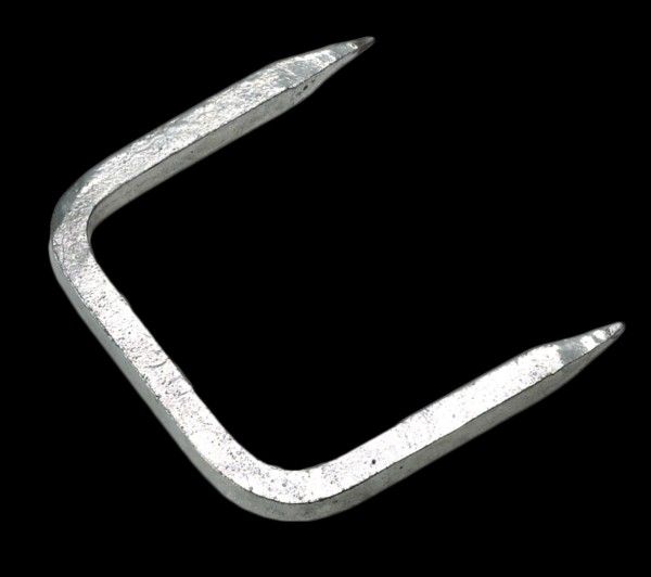Galv Square Gate Staple 4inch