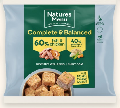 Natures Menu Complete & Balanced 60/40 Fish and Chicken 1KG