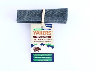 Yakers 100% Natural Yak Milk Chew - Medium Blueberry