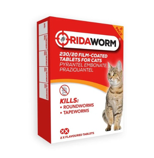 Chanelle RidaWorm Cat Tablets - 2 Tablets