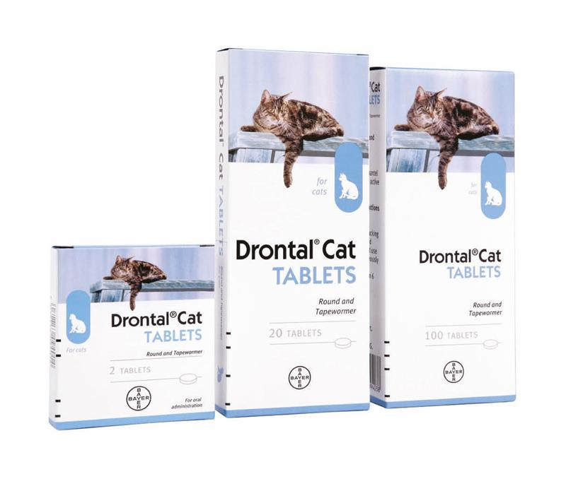 Drontal Cat Wormer x 2 Tablets