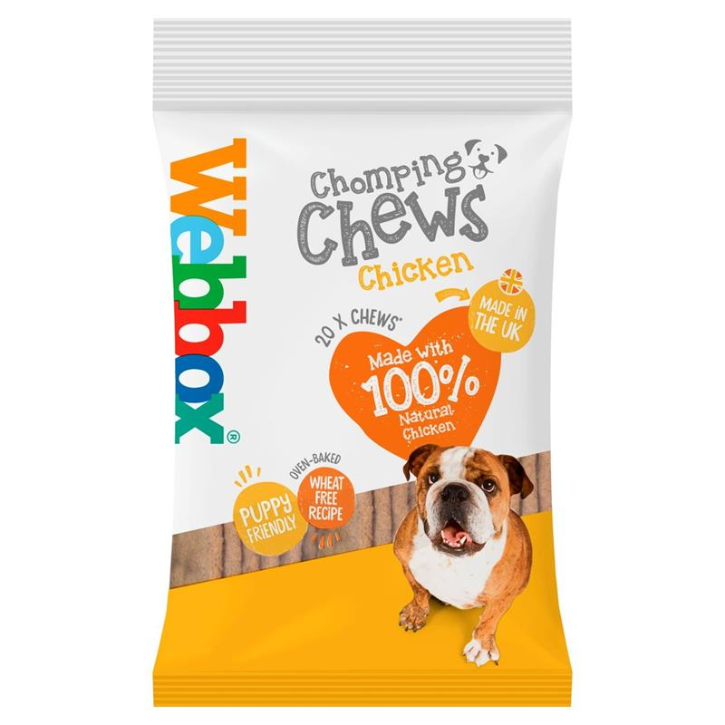 Webbox Chomping Chews Chicken - 20 Chews