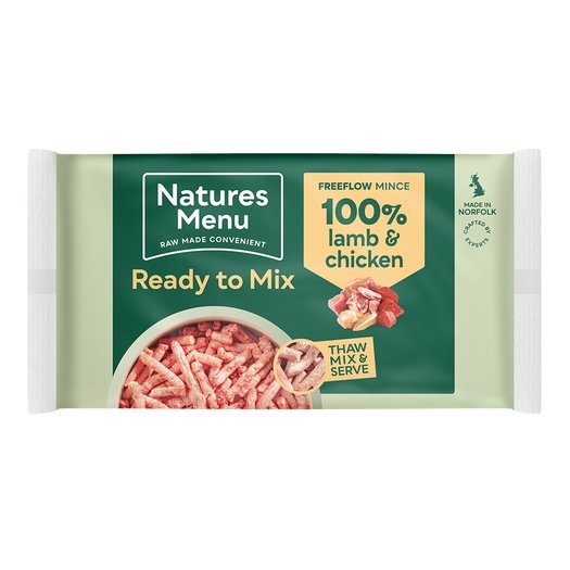 Natures Menu Freeflow Mince 100% Lamb & Chicken 2kg