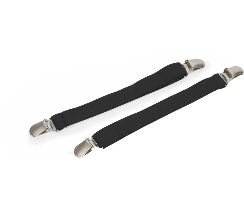Shires Elastic Jodhpur Clips Black