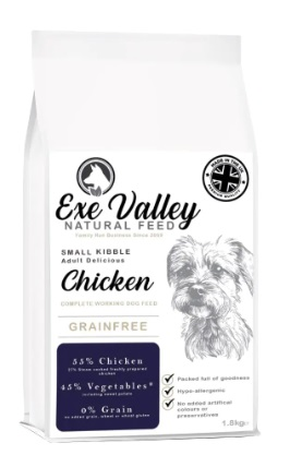 Exe Valley Adult Small Kibble Delicious Chicken 1.8kg