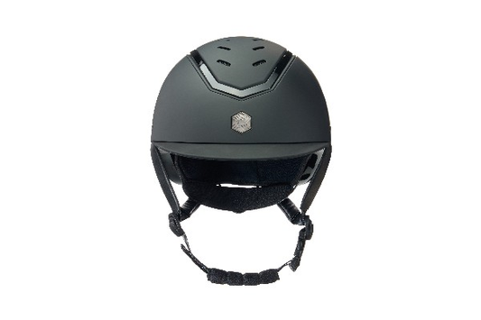 Charles Owen Kylo Riding Hat with Mips - Black Matte/Gloss