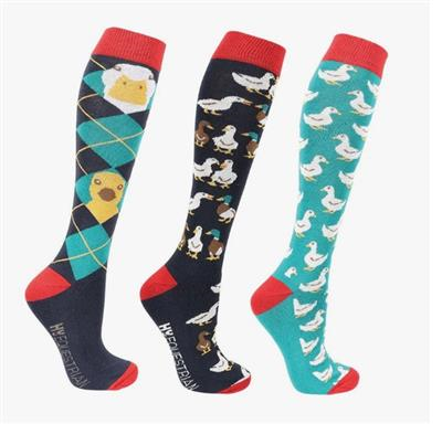 Hy Ay Up Duck Ladies Socks 4-8
