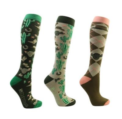 Hy Equestrian Wild Wild West Socks (Pack of 3) - Adult 4-8