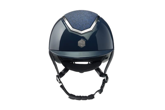 Charles Owen Kylo Riding Hat - Navy Gloss/Pewter