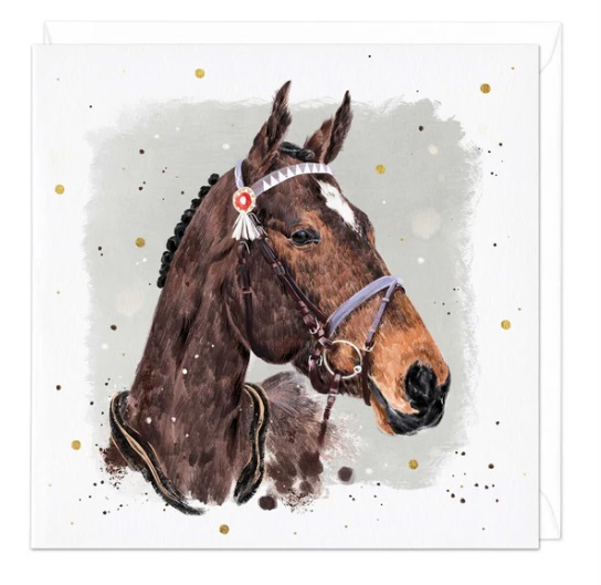 Whistlefish Elegant Horse Head Card