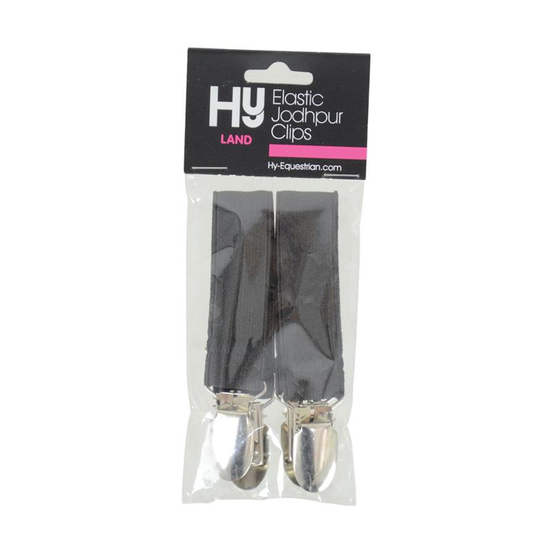 Hy Equestrian Elastic Jodhpur Clips Black