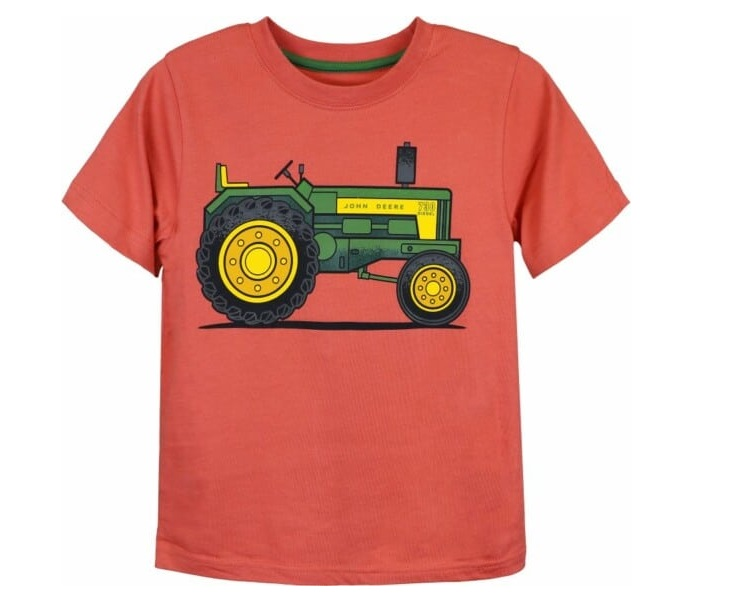 John Deere Childrens Vintage T-Shirt Red Orange