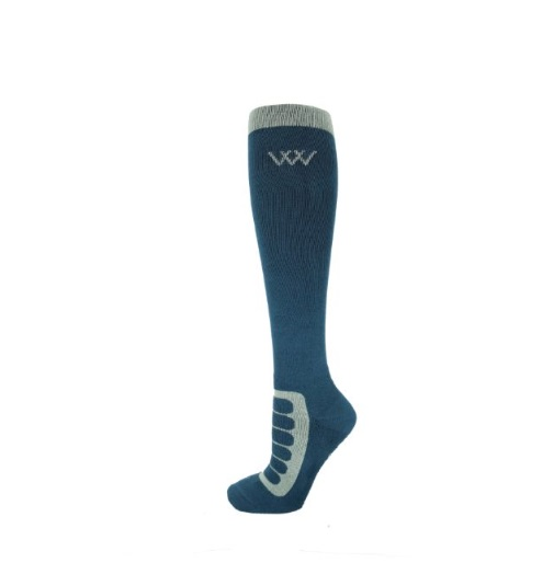 Woof Wear Long Bamboo Tech Riding Sock Petrol/ Sage