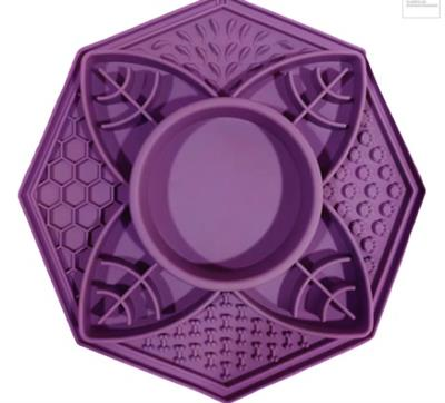 Fun Flower Pet Bowl- Purple