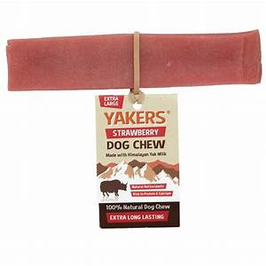 Yakers 100% Natural Yak Milk Chew - Extra Large Strawberry