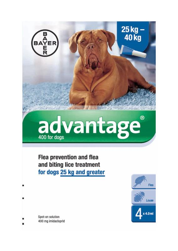 Advantage 400 Dog 25kg - 40kg