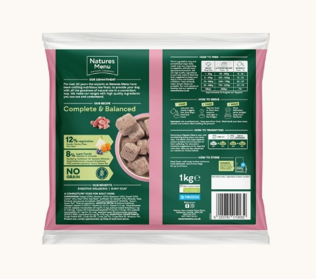 Natures Menu Complete & Balanced 80/20 Turkey & Venison 1Kg