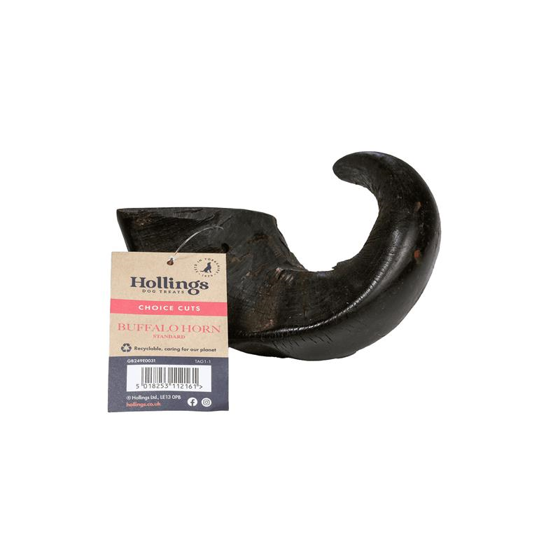 Black Buffalo Horn Natural Dog Treat
