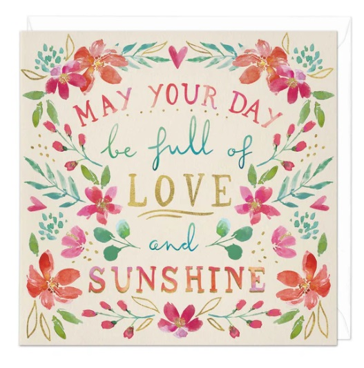 Whistlefish Full of Love and Floral Card