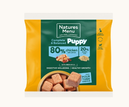Natures Menu Complete & Balanced 80/20 Puppy Chicken and Salmon 1KG