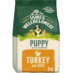 James Wellbeloved Dog Puppy Turkey 2kg