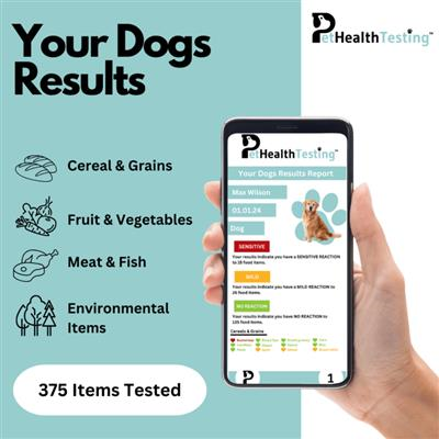 Pet Health Testing Dog Food Sensitivity Test