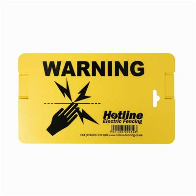 Hotline Electric Fence Warning Sign X4