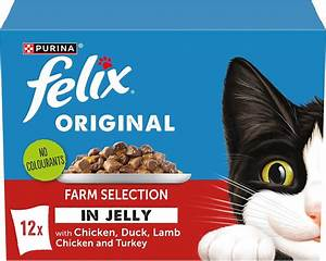 Felix Original Farm Selection in Jelly Pouches 12 x 85g