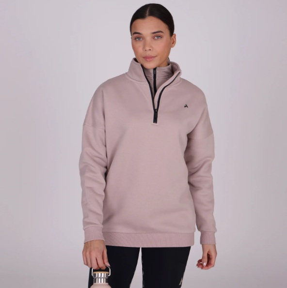 Aubrion React Half Zip Sweatshirt Sand