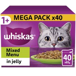 Whiskas Mixed Jelly Mega Pack x 40 Pouches