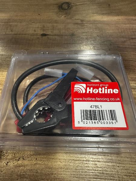 Hotline 12 volt battery lead for 12 volt energisers