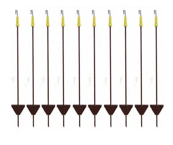 Brown Pigtail Posts Pack of 10