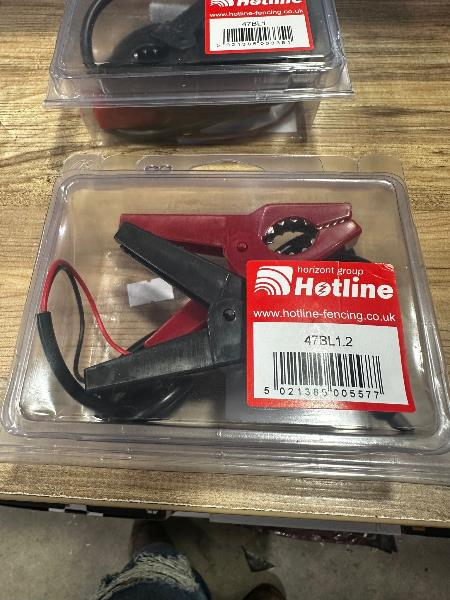 Hotline 12 volt battery lead for 12 volt energisers