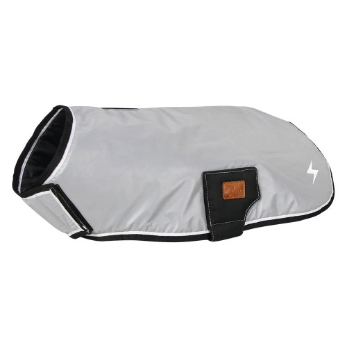 Benji & Flo Silva Dog Coat Black/Sliver