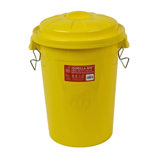 Red Gorilla Bin 30L Yellow
