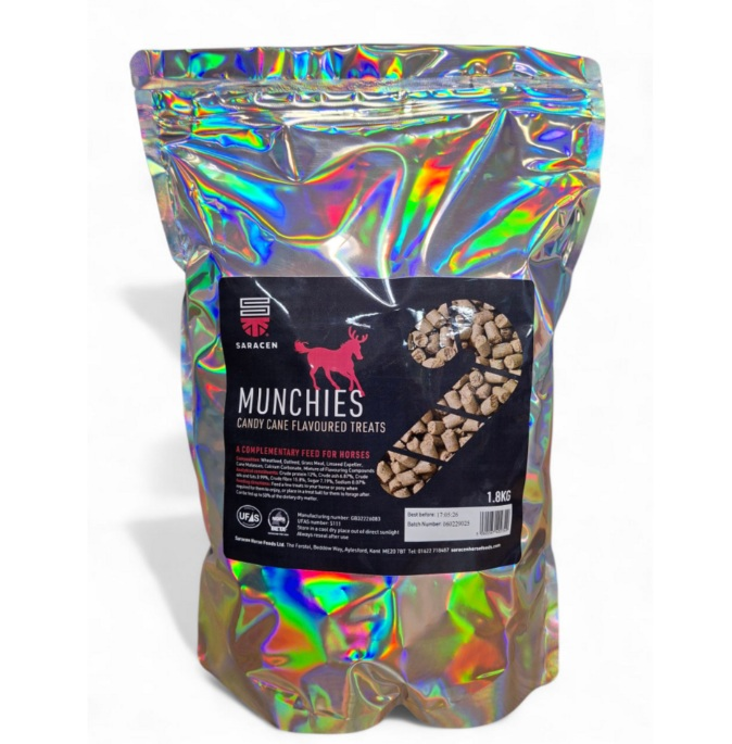 Saracen Munchies Candy Cane Flavour Horse Treats 1.8kg