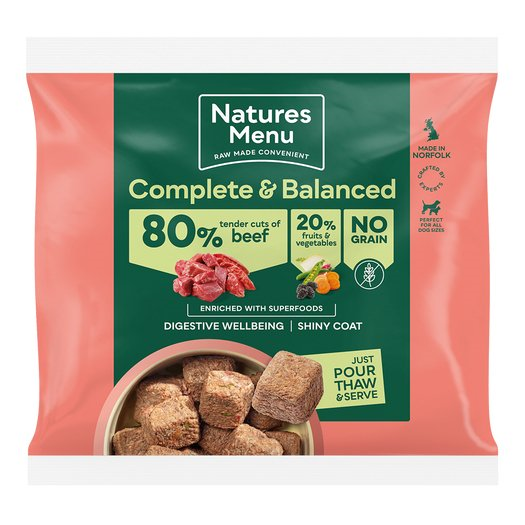 Natures Menu Complete & Balanced 80/20 Beef 1kg
