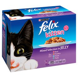 Felix Kitten Mixed Jelly12x100