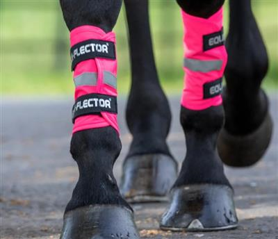 Equi-Flector Leg Wraps Pink- One Size