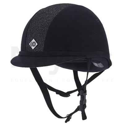 Charles Owen YR8 Riding Hat - Sparkly Black