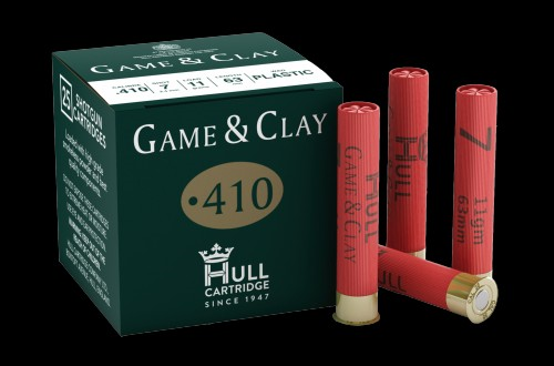 Hull Game & Clay .410 gauge 7's 11g Fibre box of 25