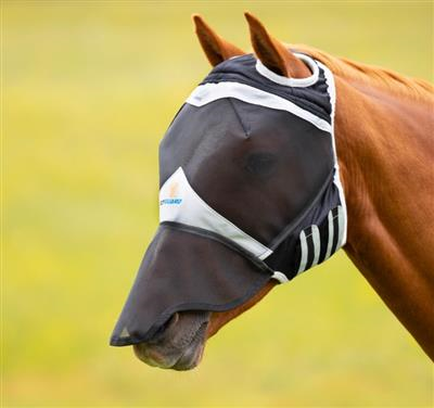 Flyguard Fly Mask with Ear Hole & Nose BLACK