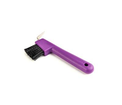 Ezi Groom Hoof Pick/Brush Purple
