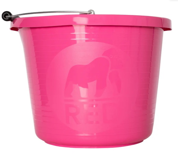 Red Gorilla Premium Bucket Pink 15 Litres