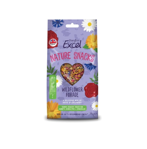 Burgess Excel Nature Snacks Wildflower Forage 75g