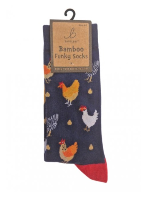 Bamboo Funky Socks Chickens (4-7)