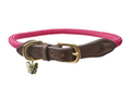 Shires Digby & Fox Rope Dog Collar Pink
