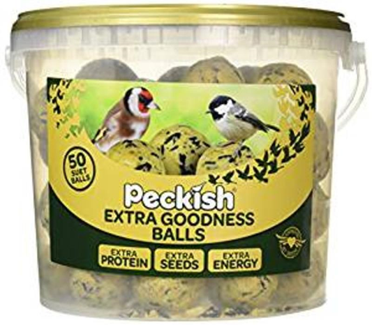 Peckish Extra Goodness Fat Balls Tub of 50