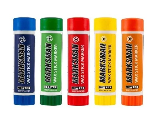 Nettex Marksman Wax Stick Marker Yellow 72g