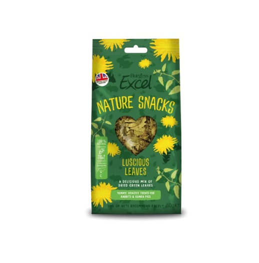 Burgess Excel Nature Snacks Lucious Leaves 60g